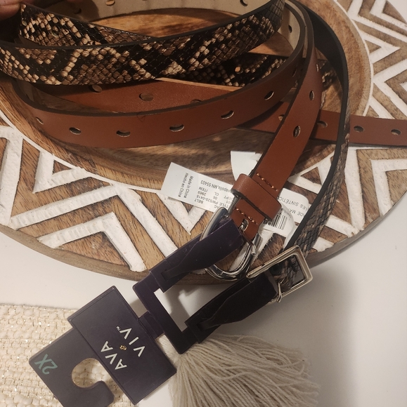 🍉3/$20 2pc Animal Skin Belt Set - Picture 4 of 5